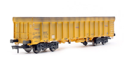 Pre-Owned IOA Ballast Wagon Network Rail Yellow 3170 5992 110-4 (Custom Weathered)