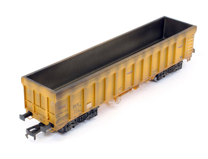 Pre-Owned IOA Ballast Wagon Network Rail Yellow 3170 5992 110-4 (Custom Weathered)