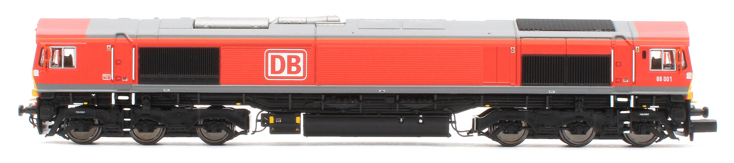 2D-066-001S Class 66 66001 DB Red Diesel Locomotive - DCC Sound