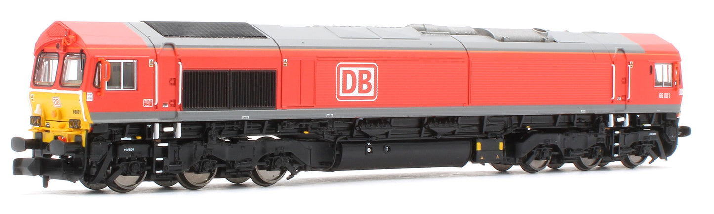2D-066-001S Class 66 66001 DB Red Diesel Locomotive - DCC Sound