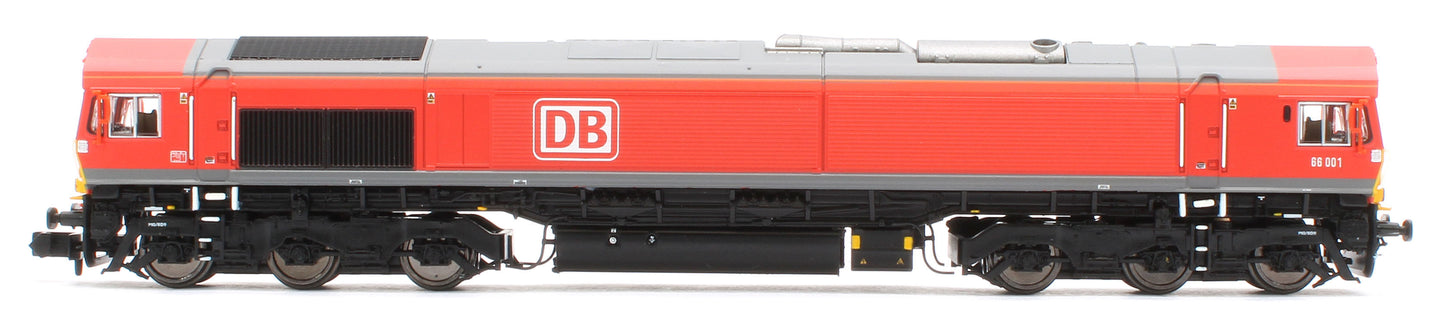 2D-066-001S Class 66 66001 DB Red Diesel Locomotive - DCC Sound
