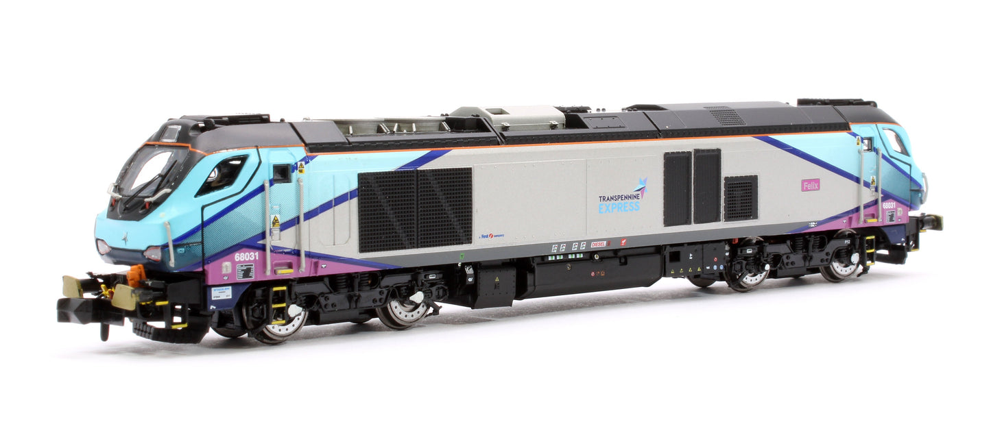 Pre-Owned 2D-022-015S Class 68 Felix 68031 Transpennine Express Diesel Locomotive - DCC Sound