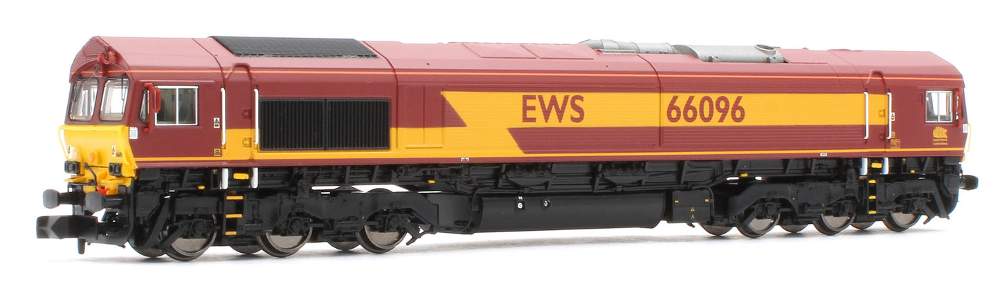 2D-066-002D Class 66 66096 EWS Red / Gold Diesel Locomotive - DCC Fitted