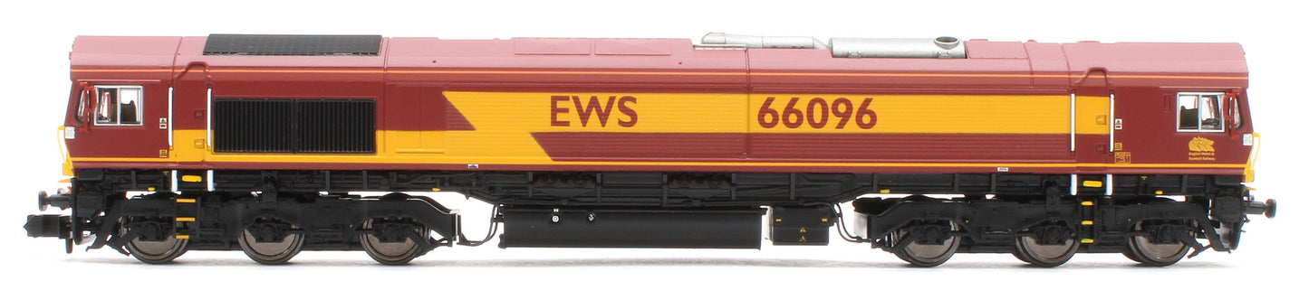 2D-066-002D Class 66 66096 EWS Red / Gold Diesel Locomotive - DCC Fitted