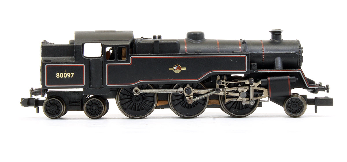 Pre-Owned 4MT Tank '80097' BR Lined Black Late Crest Steam Locomotive