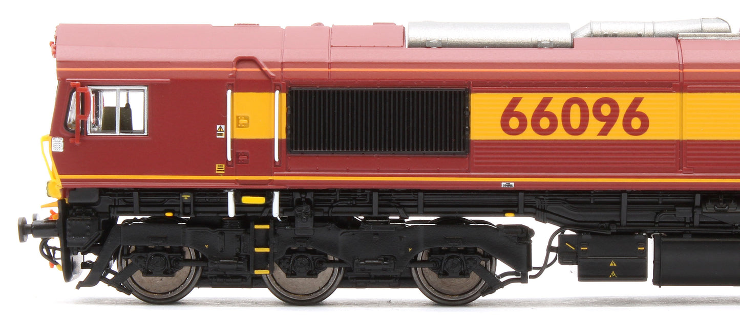 2D-066-002 Class 66 66096 EWS Red / Gold Diesel Locomotive