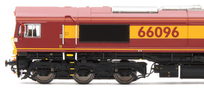 2D-066-002D Class 66 66096 EWS Red / Gold Diesel Locomotive - DCC Fitted