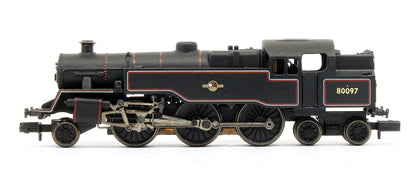 Pre-Owned 4MT Tank '80097' BR Lined Black Late Crest Steam Locomotive