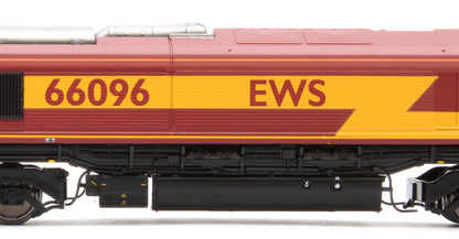 2D-066-002 Class 66 66096 EWS Red / Gold Diesel Locomotive