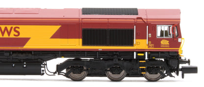 2D-066-002D Class 66 66096 EWS Red / Gold Diesel Locomotive - DCC Fitted