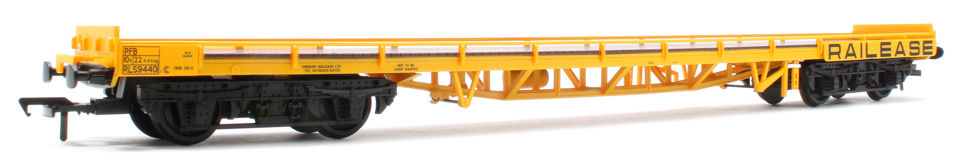 Bachmann 38-903 BR PFB Carflat Wagon Railease Yellow – Rails