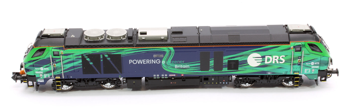 Class 68 Pride of the North 68006 New DRS/NTS Green Diesel Locomotive - DCC Fitted