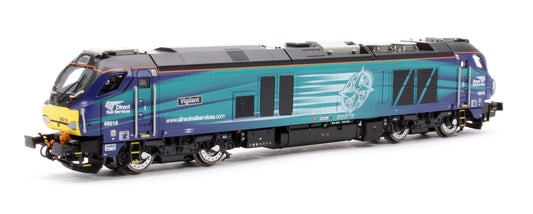 Class 68 Vigilant 68018 DRS Compass Diesel Locomotive - DCC Sound