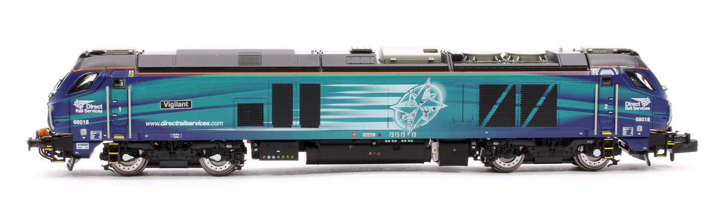 Class 68 Vigilant 68018 DRS Compass Diesel Locomotive - DCC Sound