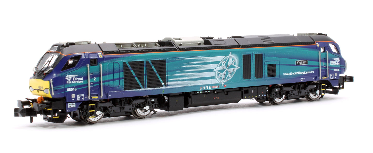 Class 68 Vigilant 68018 DRS Compass Diesel Locomotive - DCC Sound