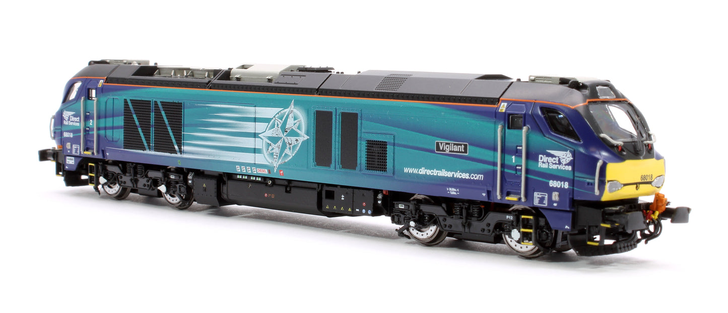 Class 68 Vigilant 68018 DRS Compass Diesel Locomotive - DCC Sound