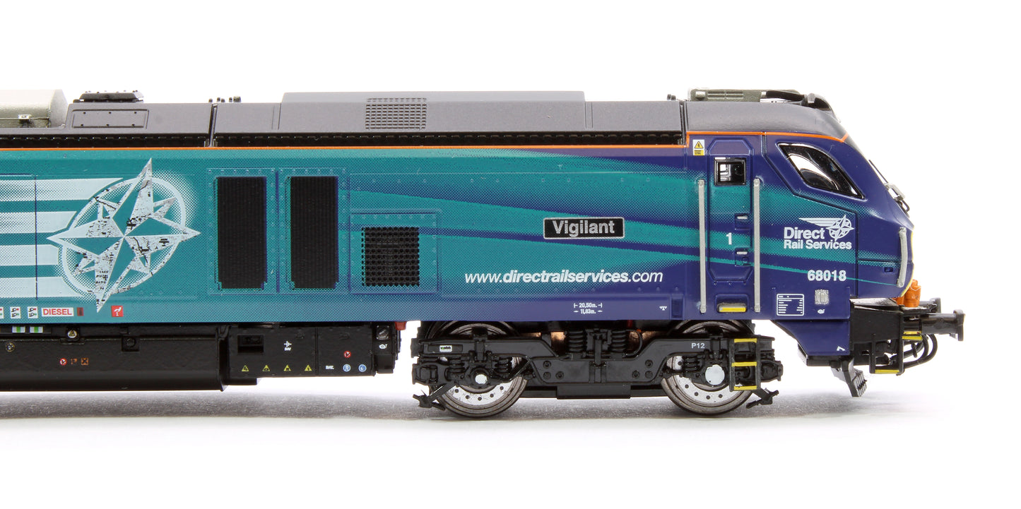 Class 68 Vigilant 68018 DRS Compass Diesel Locomotive - DCC Fitted