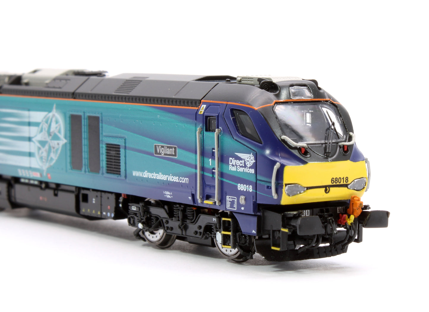 Class 68 Vigilant 68018 DRS Compass Diesel Locomotive - DCC Sound