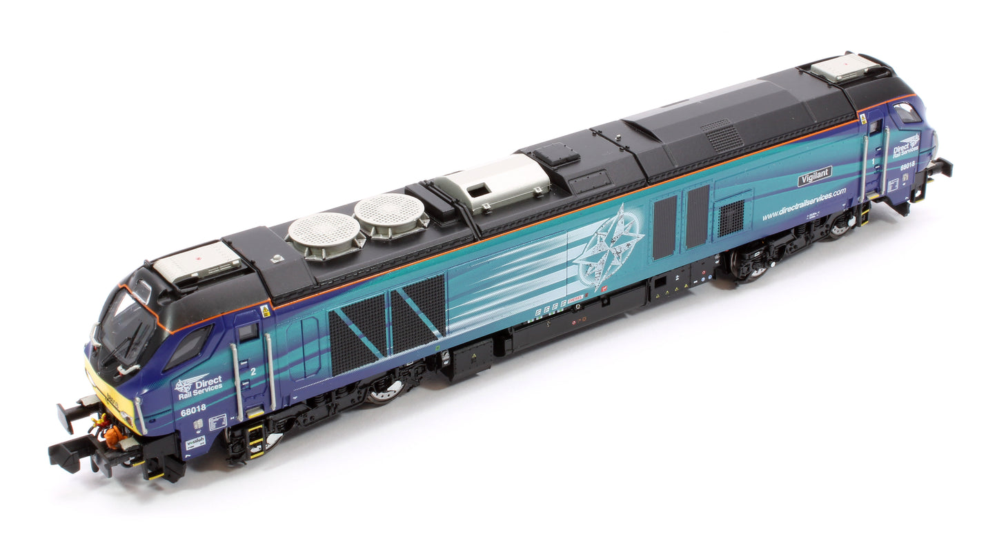 Class 68 Vigilant 68018 DRS Compass Diesel Locomotive - DCC Sound