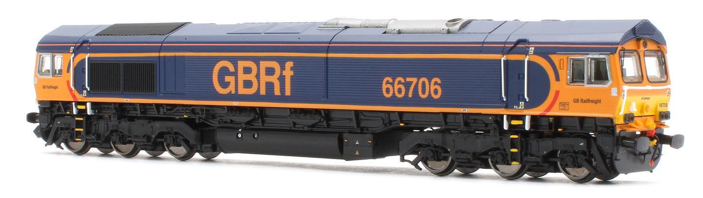 2D-066-005S Class 66 66706 GBRF "Nene Valley" Diesel Locomotive - DCC Sound
