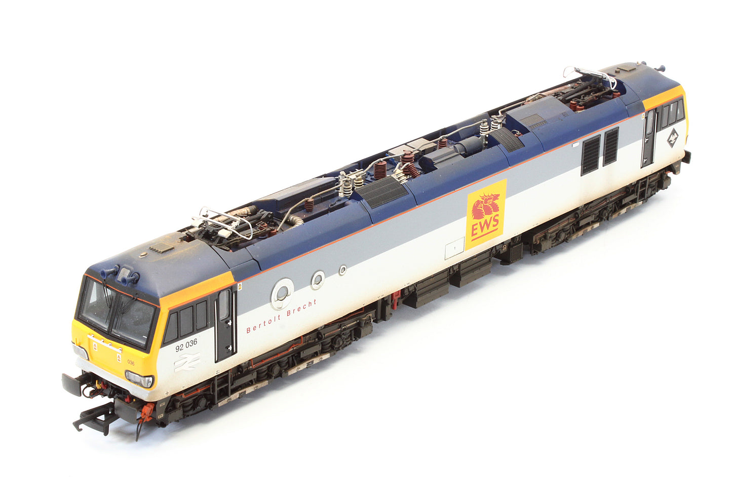 Pre-Owned Class 92 036 'Bertolt Brecht' Original EWS Livery Electric Locomotive (DCC Sound) - Custom Weathered