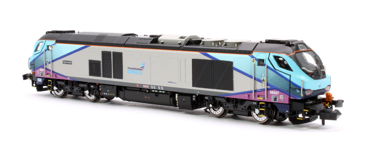 Class 68 Splendid 68027 Transpennine Express Diesel Locomotive - DCC Sound