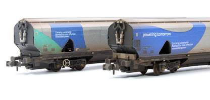 Custom Weathered Drax Power IIA-D Biomass Hopper Twin Pack (Original Drax Power Livery) - Pack B