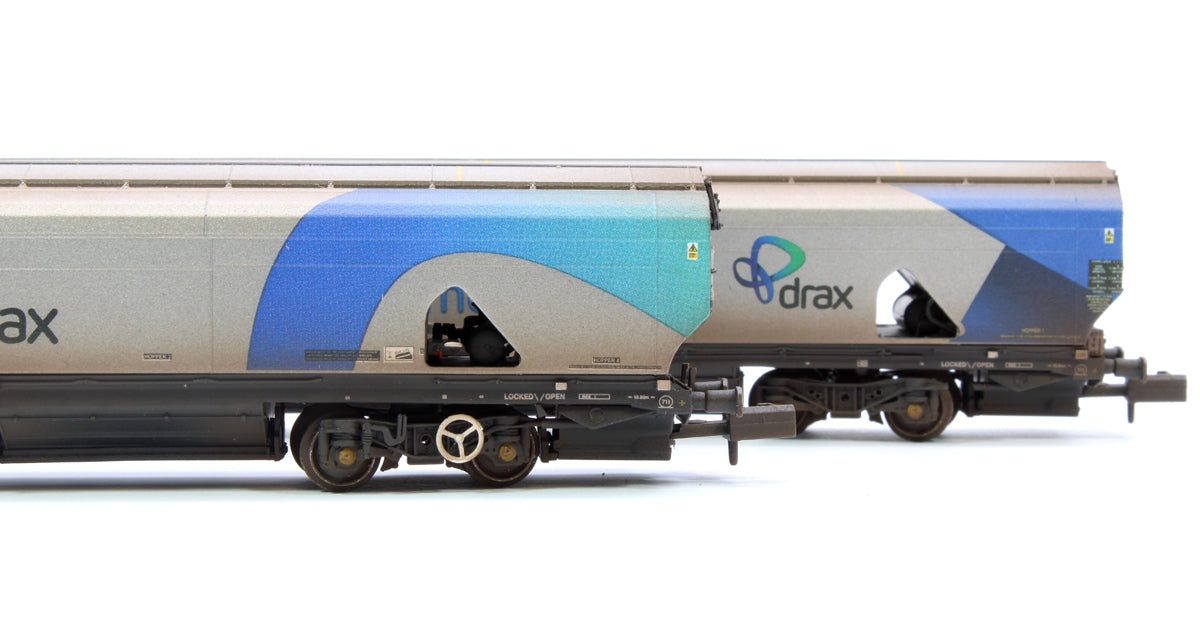 Custom Weathered Drax Power IIA-D Biomass Hopper Twin Pack (Original Drax Power Livery) - Pack B