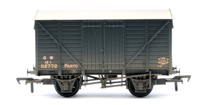 GWR 12T 'Parto' Ventilated Van 'Parto' GWR Grey 112772 - Weathered