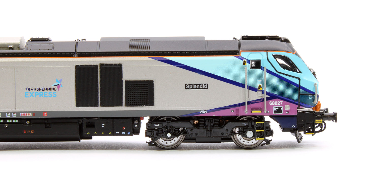 Class 68 Splendid 68027 Transpennine Express Diesel Locomotive - DCC Fitted