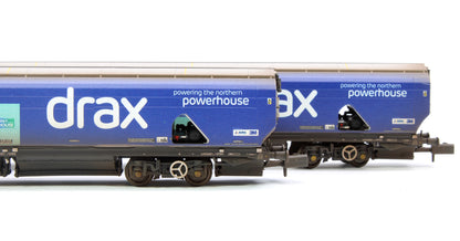 Custom Weathered Drax Power IIA-D Biomass Hopper Twin Pack (Renewable Pioneers Drax Livery) - Pack B