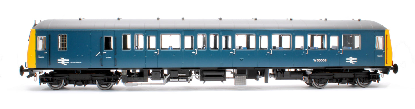 Class 122 55003 BR Blue Single Car DMU - DCC Fitted