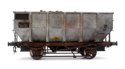 Pre-Owned Kit Built BR Grey 25T Coal Hopper Wagon No.B337128N (Unboxed) - Weathered