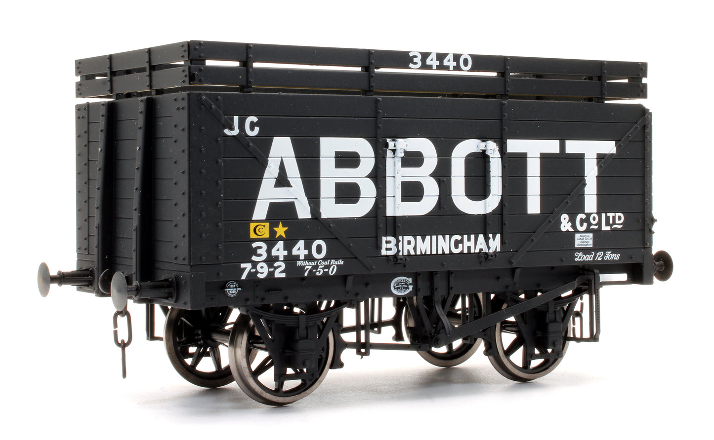 Pre-Owned 8 Plank Wagon With Coke Rails 'Abbott' No.3440