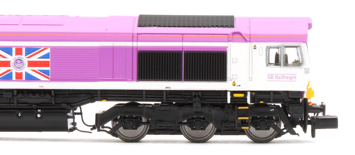 2D-066-006 Class 66 66734 Jubilee Pink "Platinum Jubilee" Diesel Locomotive