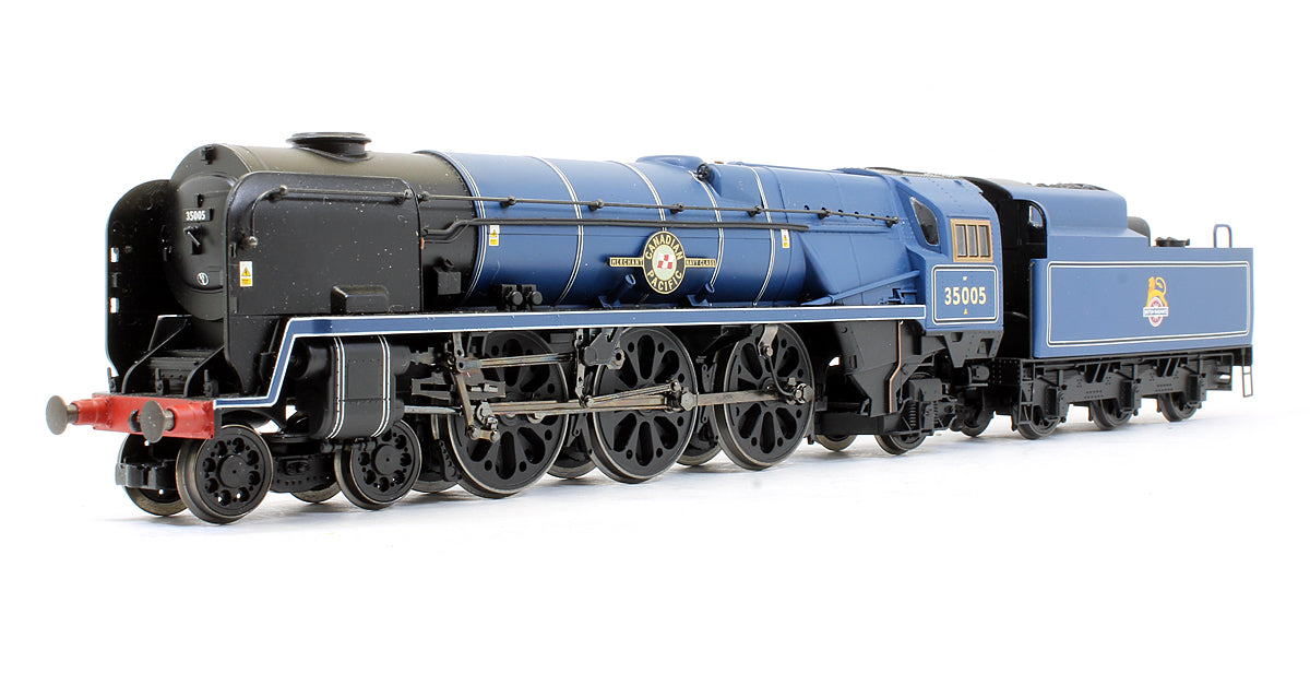Pre-Owned BR Blue 4-6-2 Merchant Navy Class 'Canadian Pacific' 35005 Steam Locomotive