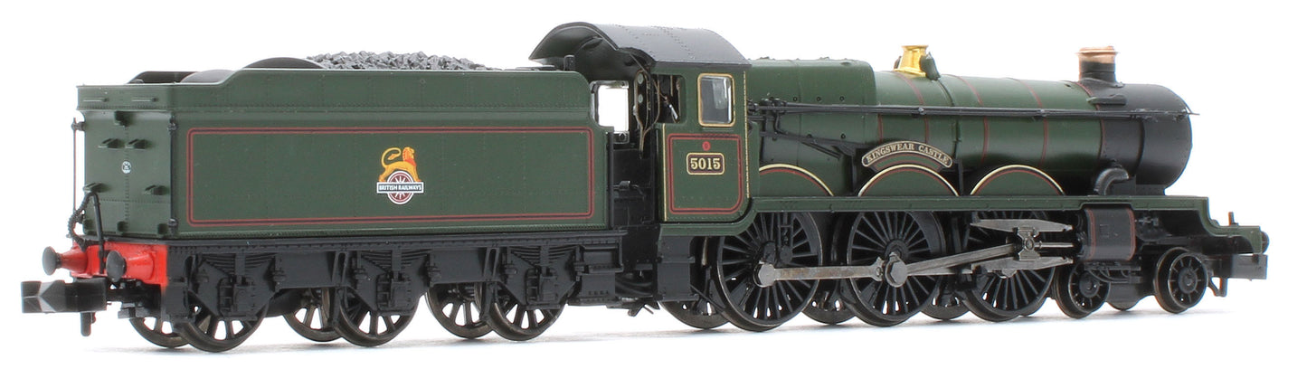 372-031A GWR 4073 'Castle' 5015 'Kingswear Castle' BR Lined Green (Early Emblem) Steam Locomotive