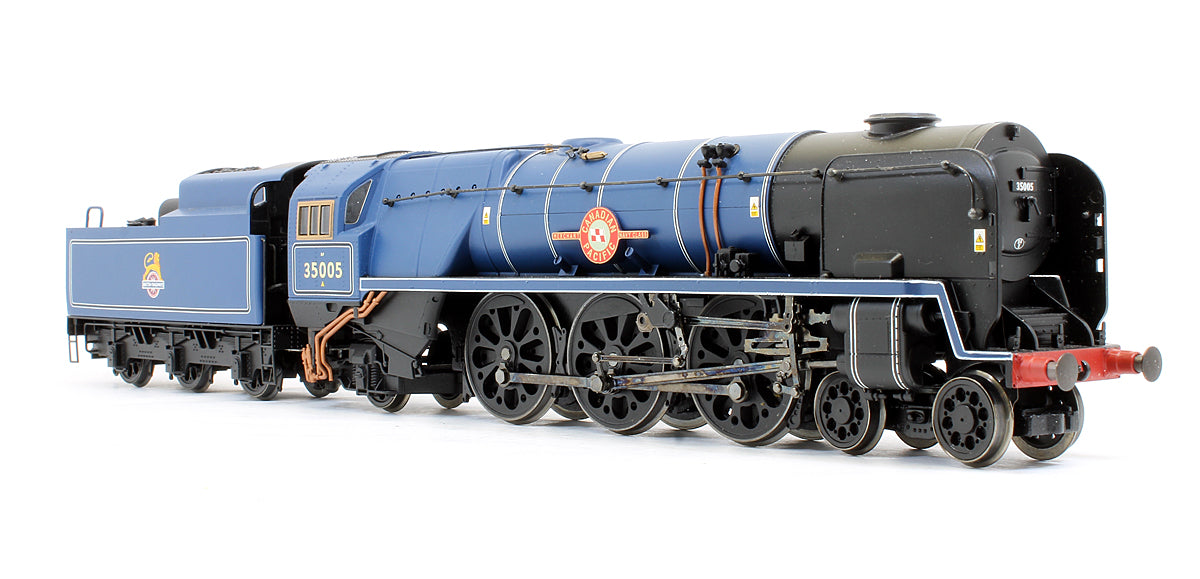 Pre-Owned BR Blue 4-6-2 Merchant Navy Class 'Canadian Pacific' 35005 Steam Locomotive