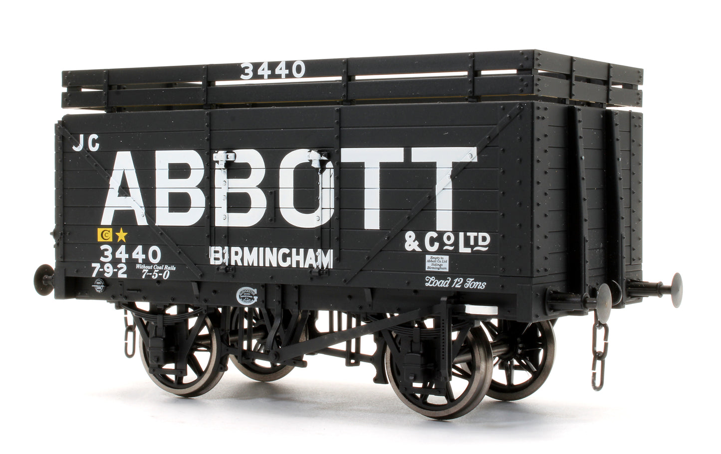 Pre-Owned 8 Plank Wagon With Coke Rails 'Abbott' No.3440