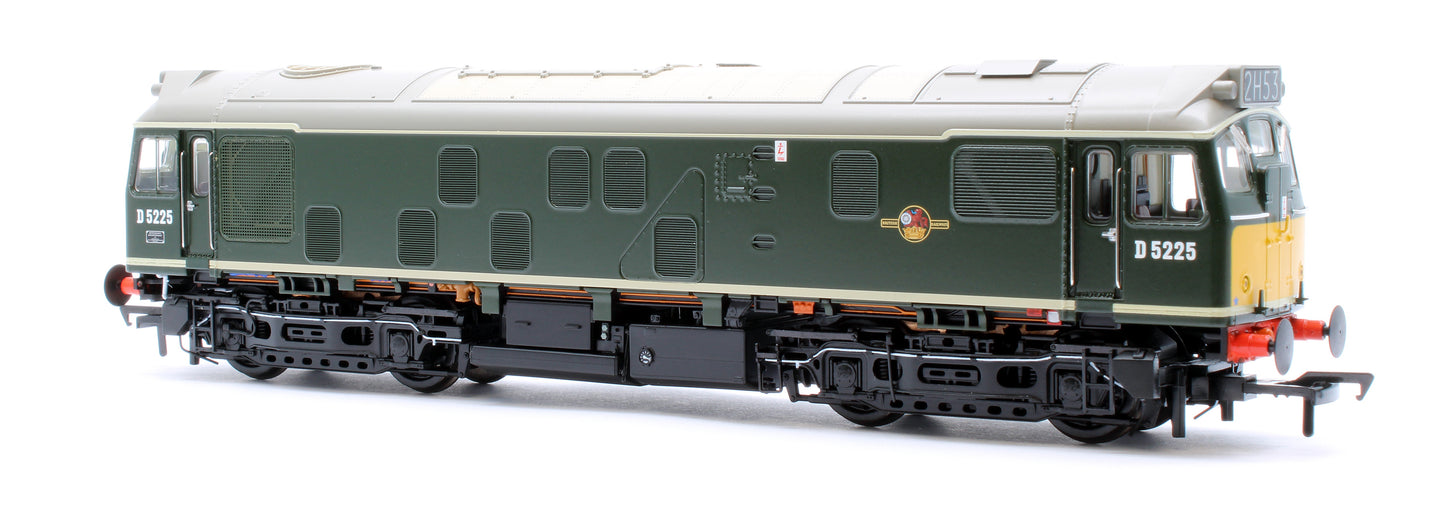 Class 25/1 D5225 BR Green (Small Yellow Panels) Diesel Locomotive - DCC Sound Deluxe