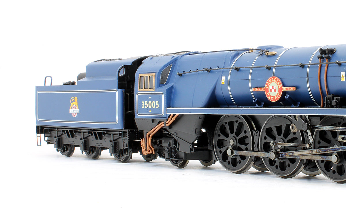 Pre-Owned BR Blue 4-6-2 Merchant Navy Class 'Canadian Pacific' 35005 Steam Locomotive