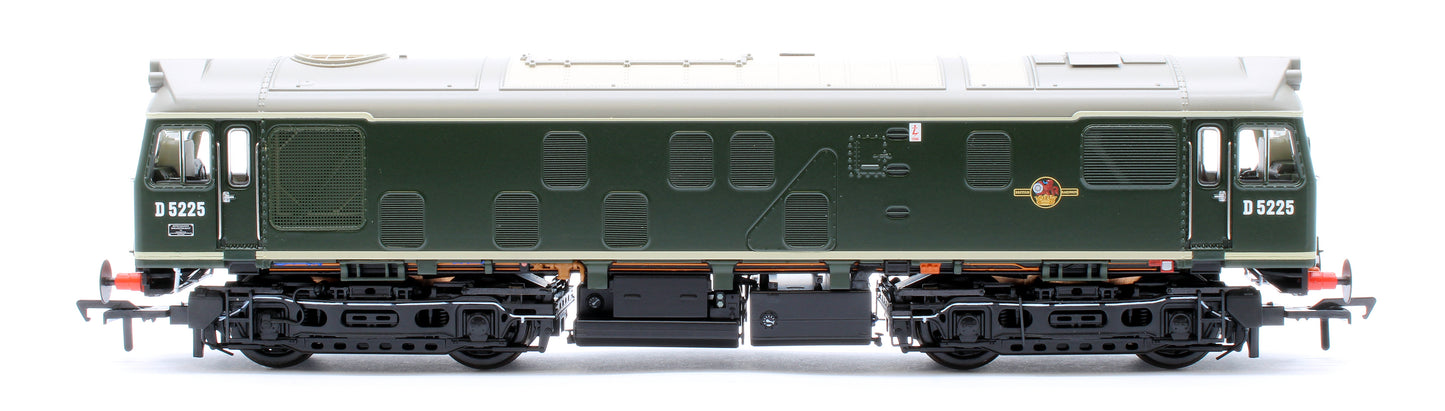 Class 25/1 D5225 BR Green (Small Yellow Panels) Diesel Locomotive - DCC Sound Deluxe