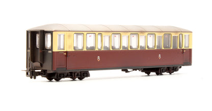 Pre-Owned Ffestiniog Railway 'Tin Car' Saloon Third No. 120 FR Crimson & Cream - Custom Weathered
