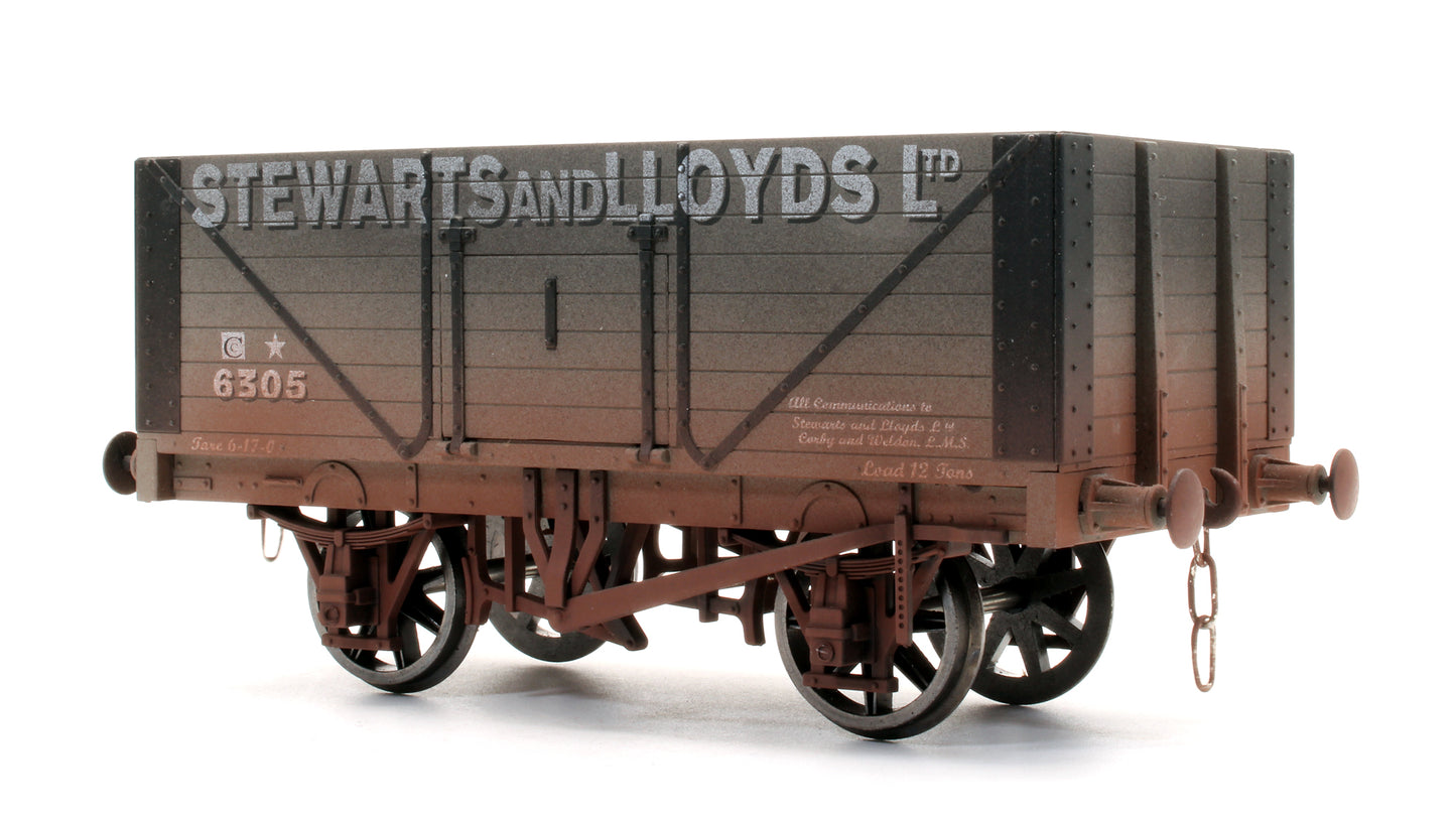 Pre-Owned 'Stewarts And Lloyds Ltd' 8 Plank Open Wagon No.6305 (Weathered)