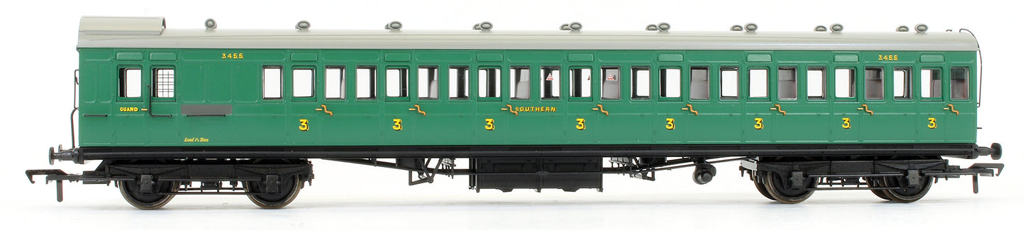 Pre-Owned Rake of 3 SE&CR Southern Railway Malachite Green 60' Birdcage Coaches