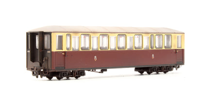 Pre-Owned Ffestiniog Railway 'Tin Car' Saloon Third No. 120 FR Crimson & Cream - Custom Weathered