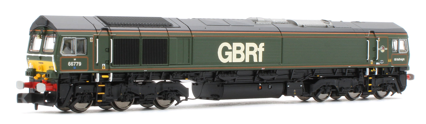 2D-066-007S Class 66 66779 "Evening Star" BR Lined Green Diesel Locomotive - DCC Sound