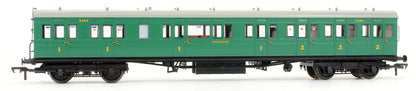 Pre-Owned Rake of 3 SE&CR Southern Railway Malachite Green 60' Birdcage Coaches