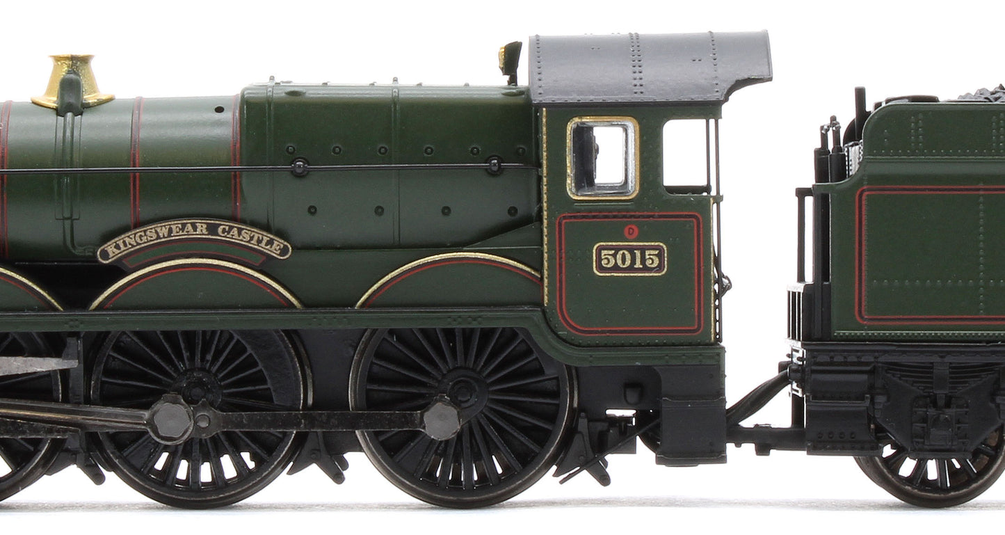 372-031ASF GWR 4073 'Castle' 5015 'Kingswear Castle' BR Lined Green (Early Emblem) Steam Locomotive - DCC Sound
