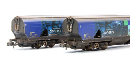 Custom Weathered Drax Power IIA-D Biomass Hopper Twin Pack (Renewable Pioneers Drax Livery) - Pack A